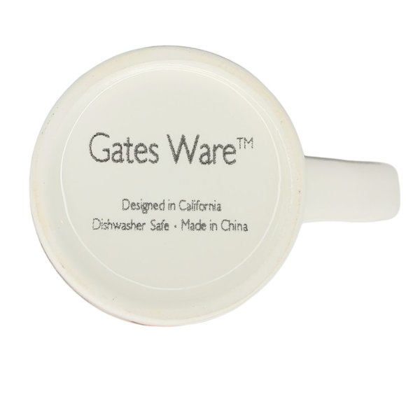 Gates Ware Laurie Gates Floral Mugs Yellow Blue Orange Hippie Boho Set of Three - Picture 5 of 9